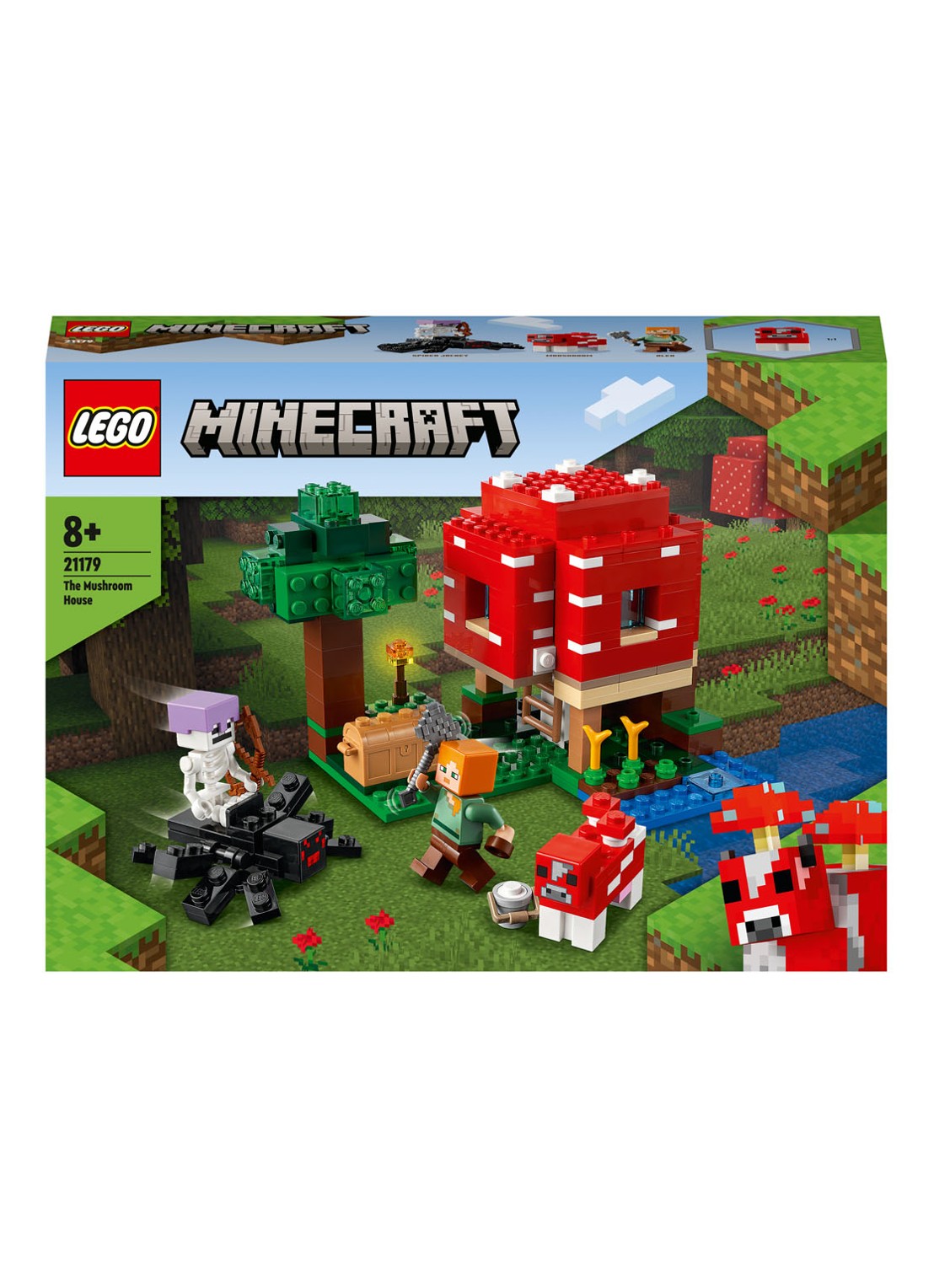 LEGO Het Paddenstoelenhuis bouwspeelgoed - 21179 - voorkant multicolor