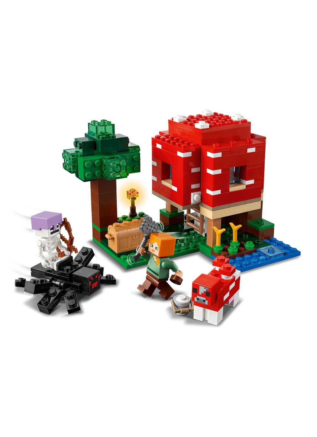 LEGO Het Paddenstoelenhuis bouwspeelgoed - 21179 - voorkant 2 multicolor