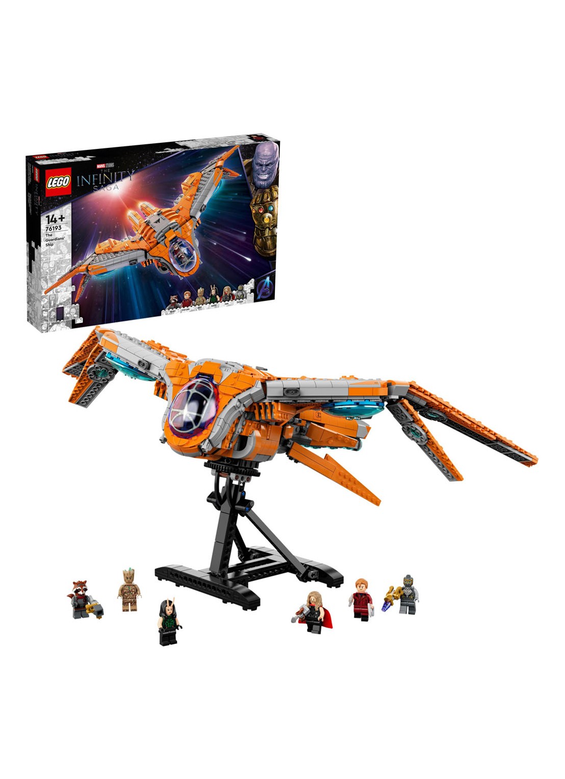 LEGO Het schip van de Guardians - 76193 - detail 3 oranje