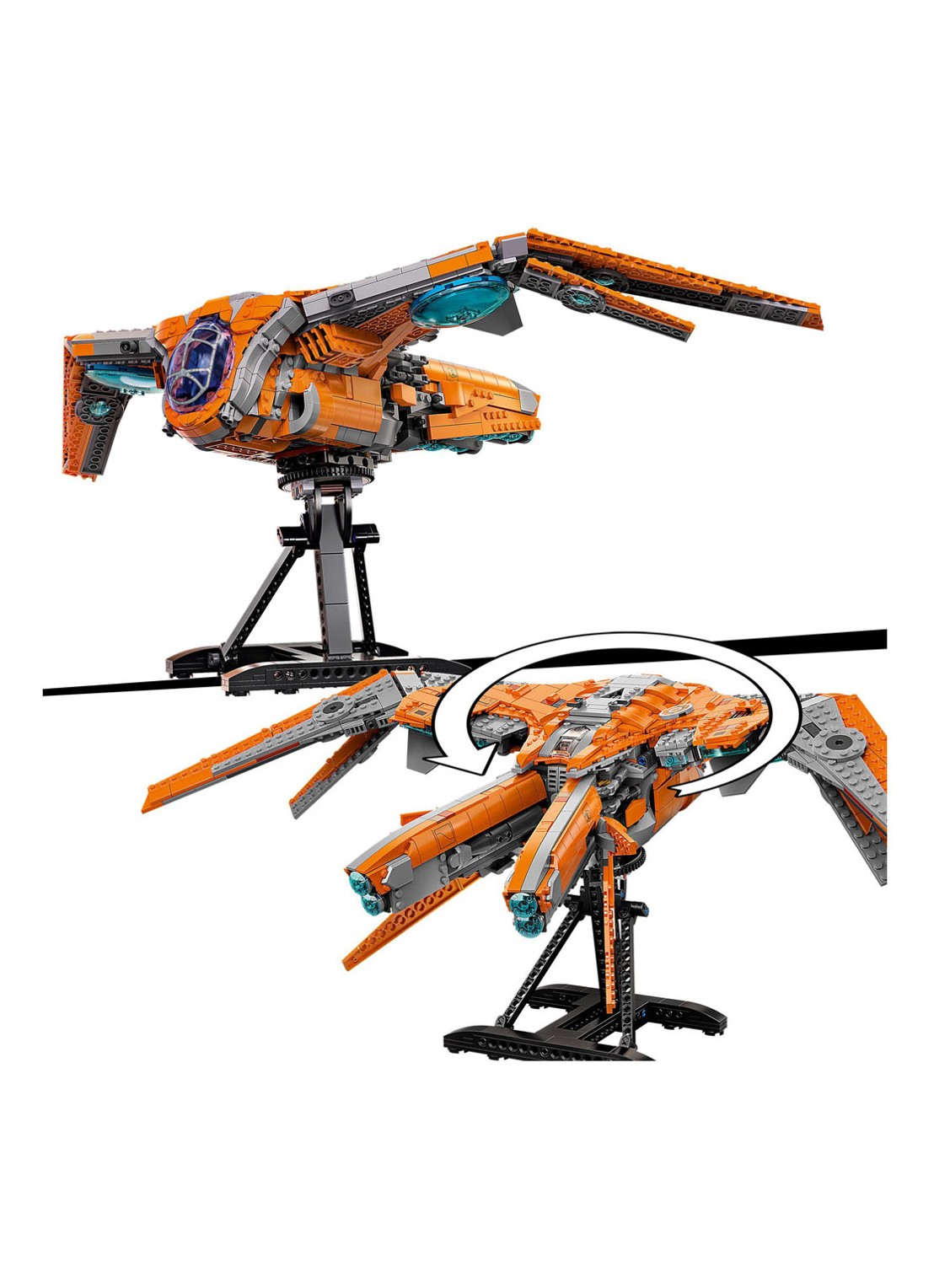 LEGO Het schip van de Guardians - 76193 - detail 4 oranje
