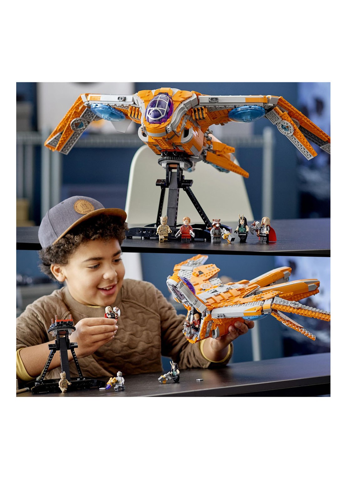 LEGO Het schip van de Guardians - 76193 - detail 6 oranje