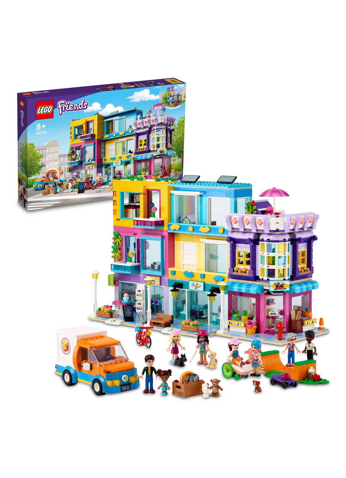 LEGO Hoofdstraatgebouw bouwspeelgoed - 41704 - detail 3 multicolor