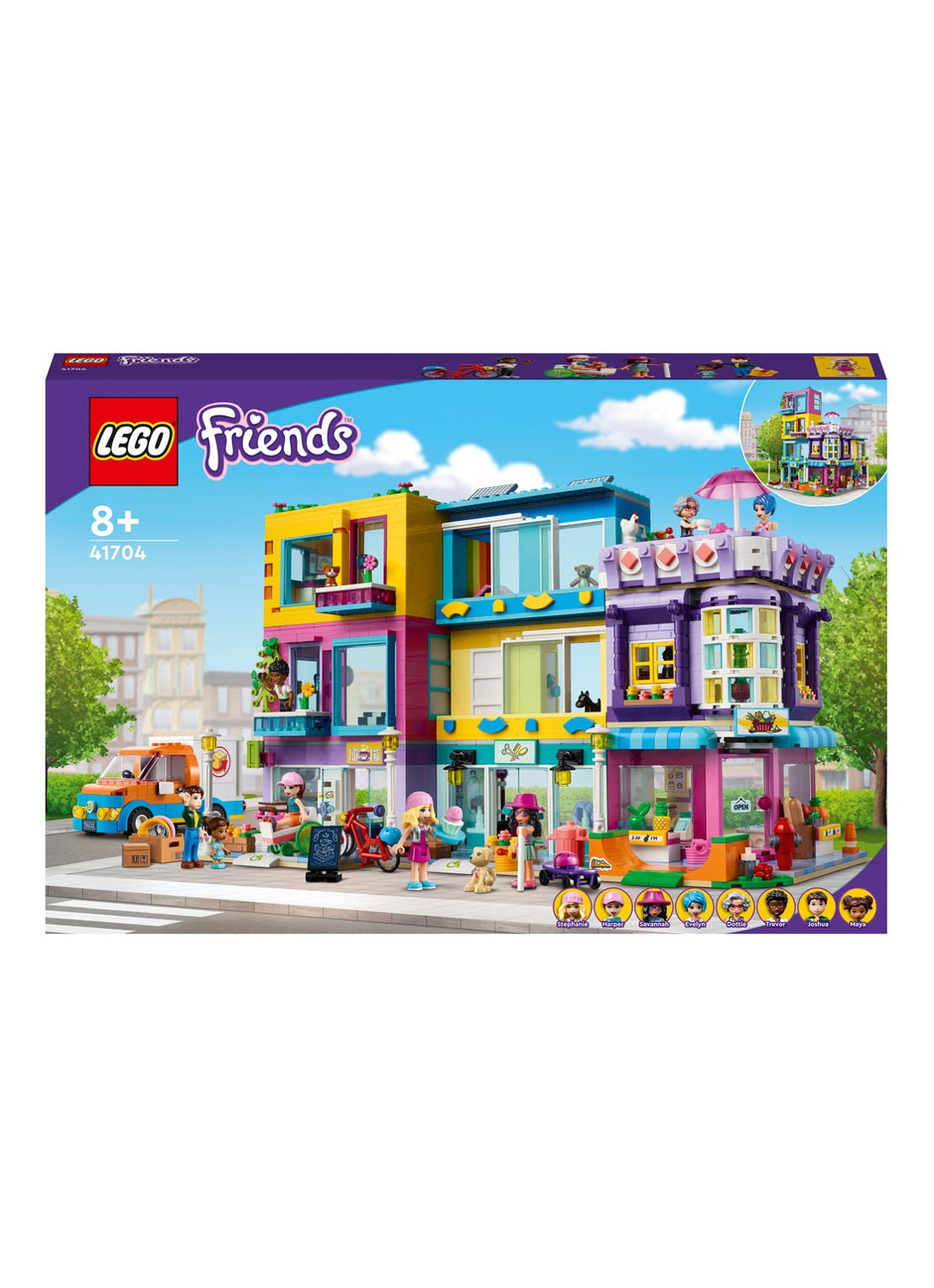 LEGO Hoofdstraatgebouw bouwspeelgoed - 41704 - voorkant multicolor