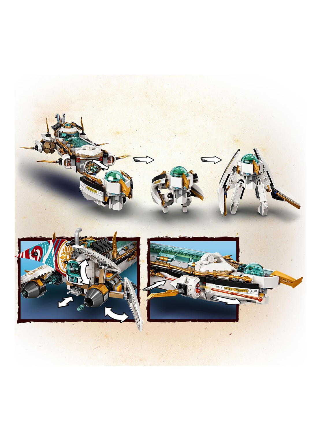 LEGO Hydro Bounty Onderzeeër Set - 71756 - detail 5 multicolor