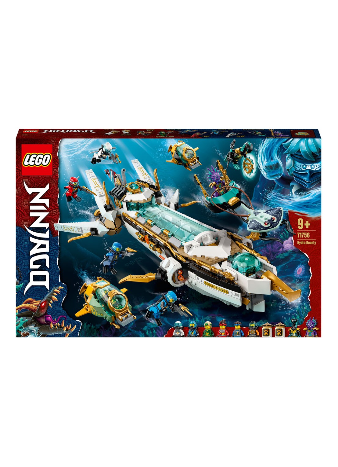 LEGO Hydro Bounty Onderzeeër Set - 71756 - voorkant multicolor