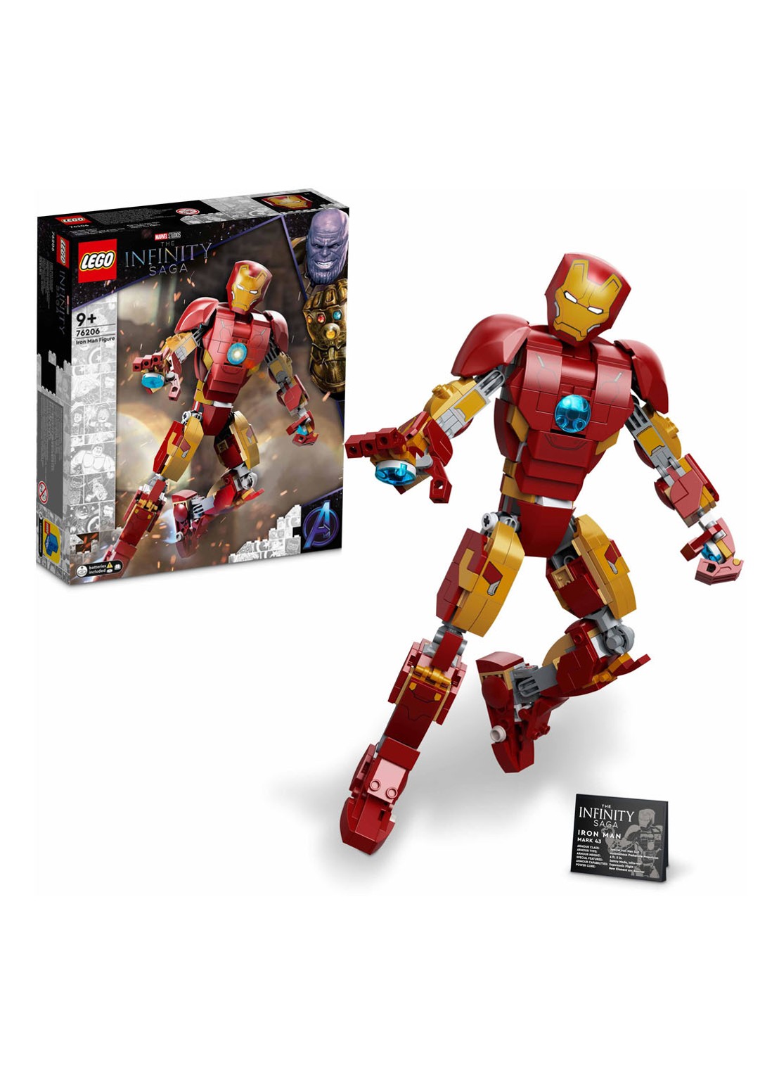 LEGO Iron Man Figuur bouwspeelgoed - 76206 - detail multicolor