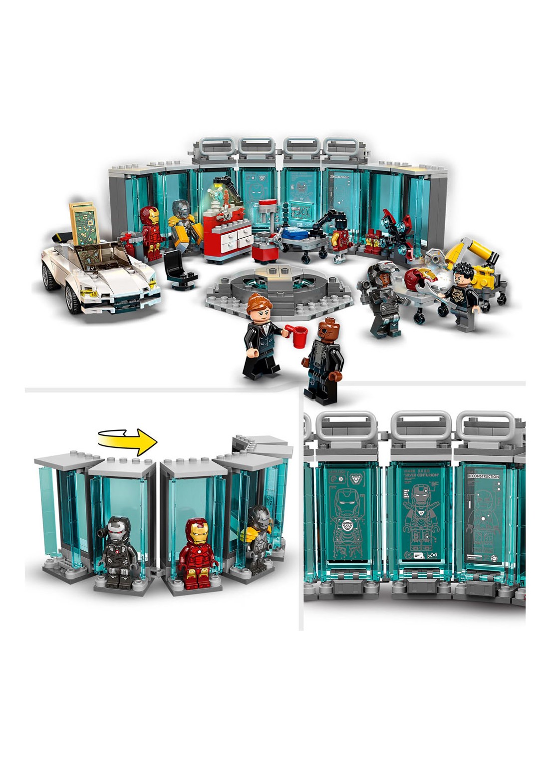 LEGO Iron Man Wapenkamer - 76216 - detail 5 multicolor
