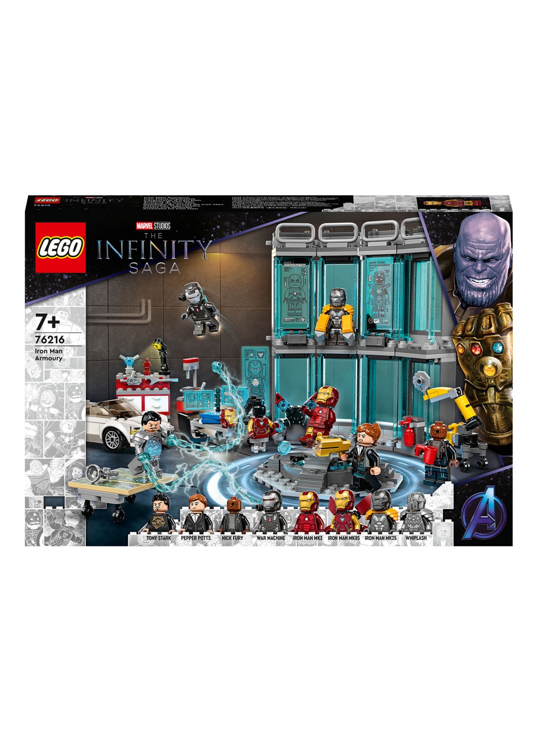 LEGO Iron Man Wapenkamer - 76216 - voorkant multicolor