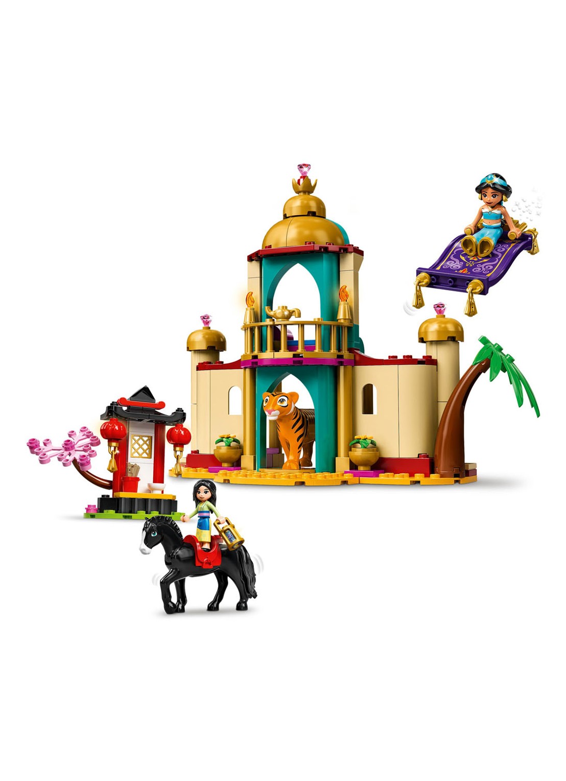 LEGO Jasmines en Mulans Avontuur bouwspeelgoed - 43208 - voorkant 2 multicolor