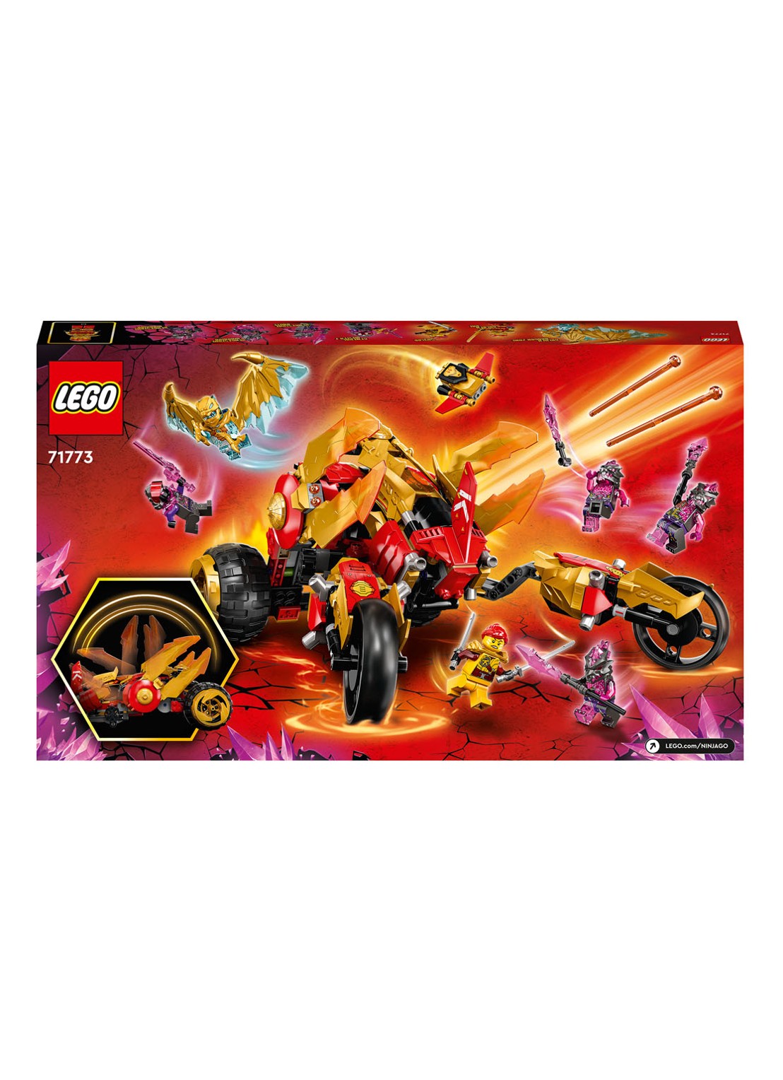 LEGO Kai’s gouden drakenvoertuig - 71773 - detail 7 multicolor