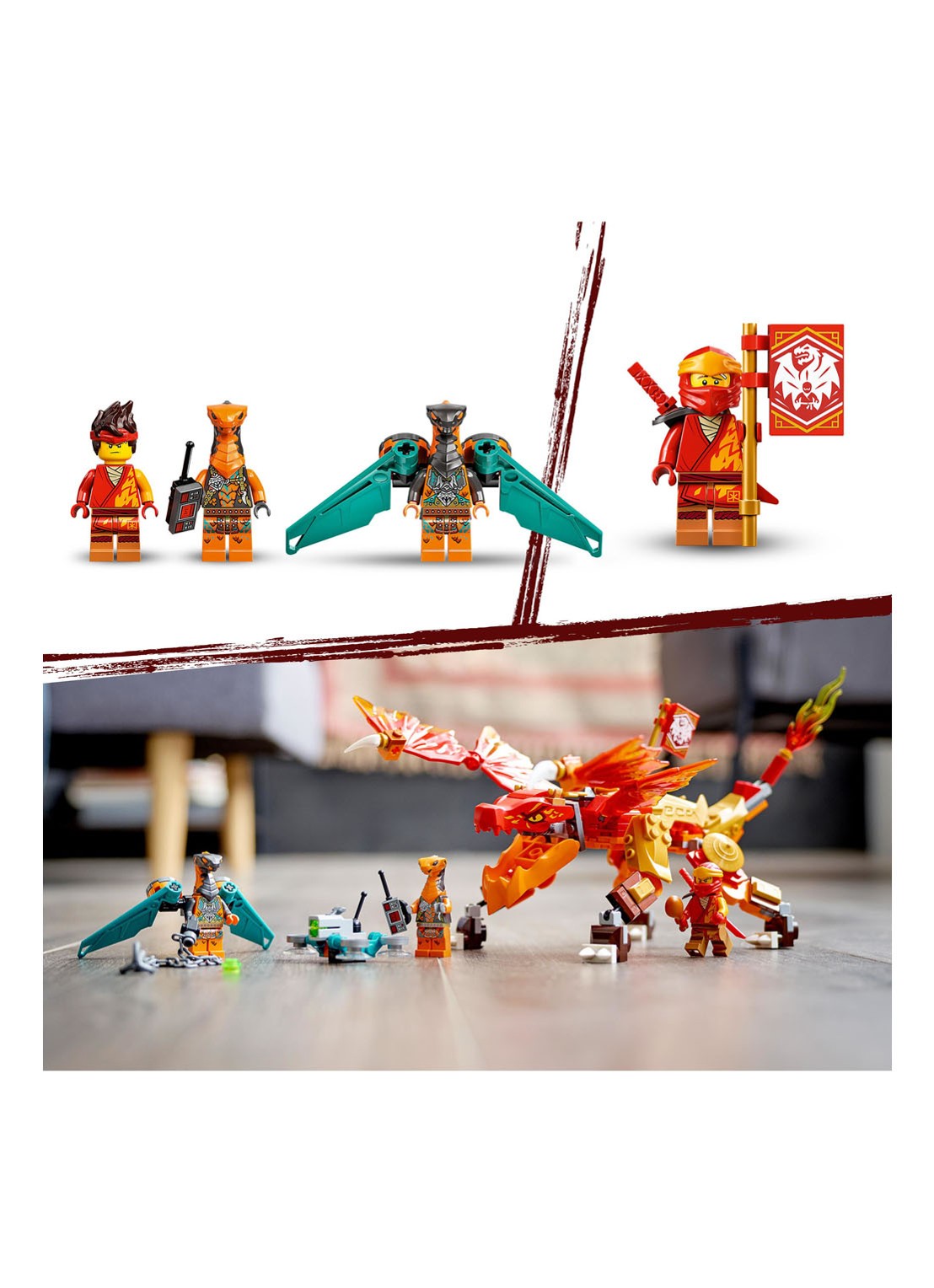 LEGO Kai's Vuurdraak EVO bouwspeelgoed - 71762 - detail 7 multicolor