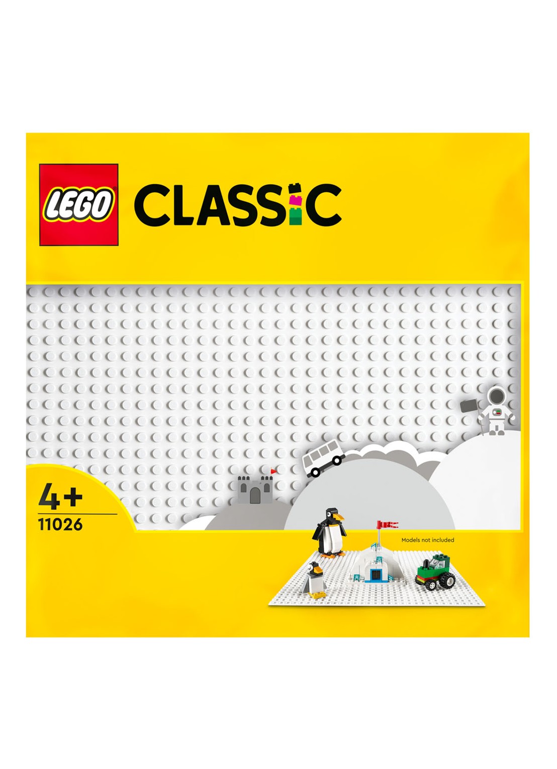 LEGO Klassiek Witte bouwplaat speelbord 32 x 32 cm - 11026 - voorkant 5 multicolor
