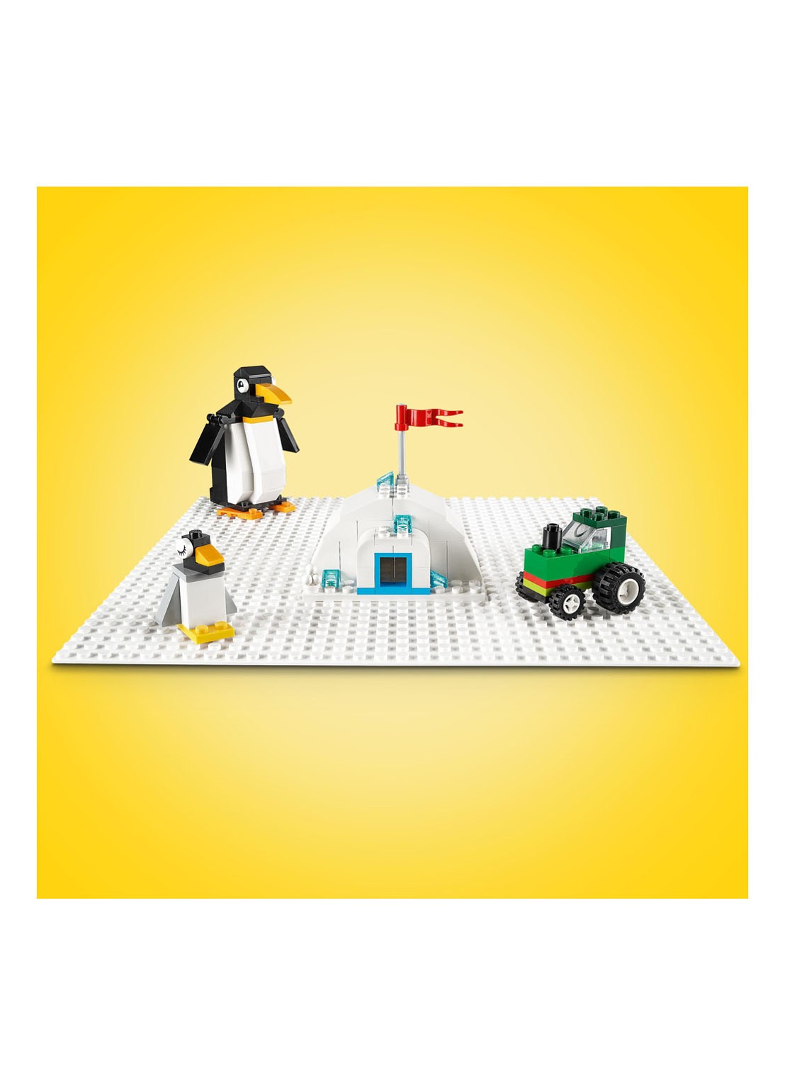 LEGO Klassiek Witte bouwplaat speelbord 32 x 32 cm - 11026 - voorkant 6 multicolor