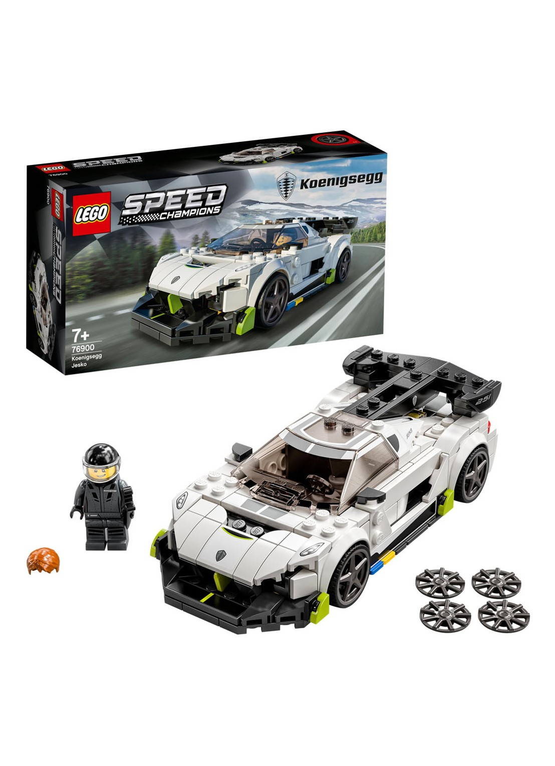 LEGO Koenigsegg Jesko - 76900 - detail 3 wit
