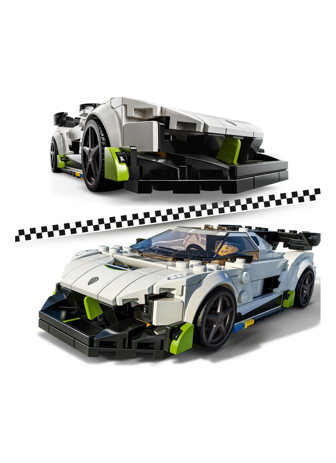 LEGO Koenigsegg Jesko - 76900 - detail 5 wit