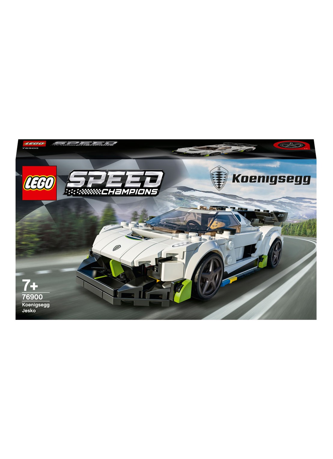 LEGO Koenigsegg Jesko - 76900 - voorkant wit