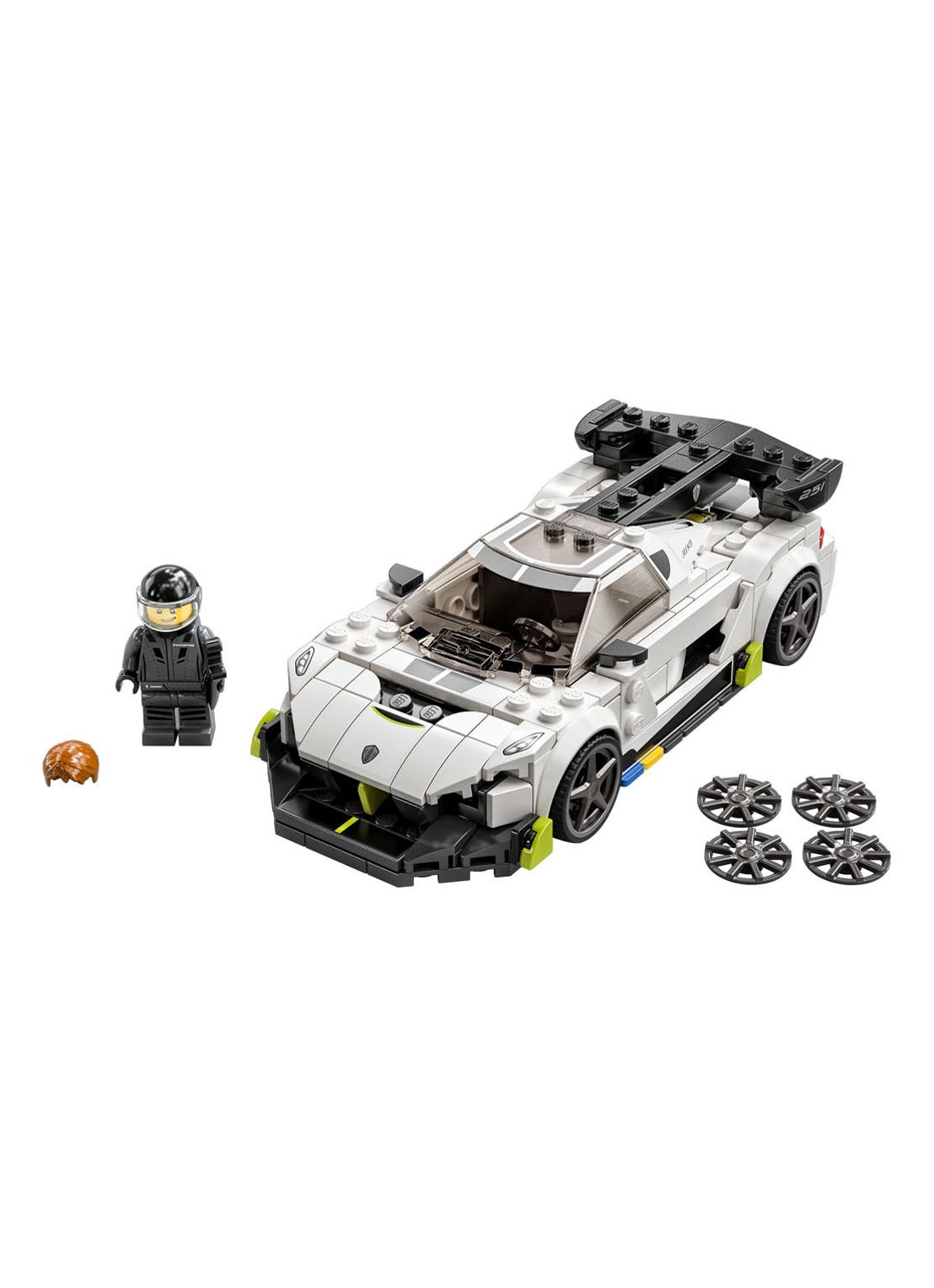 LEGO Koenigsegg Jesko - 76900 - voorkant 2 wit