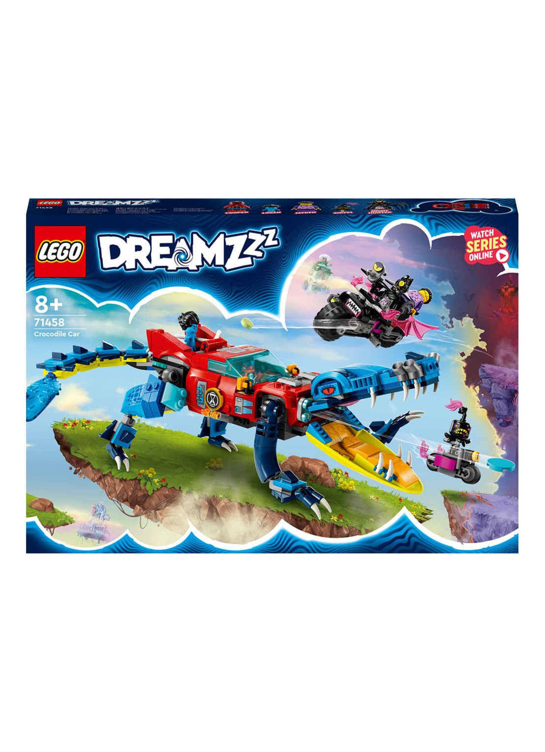 LEGO Krokodilauto bouwset -  71458 - voorkant 3 multicolor