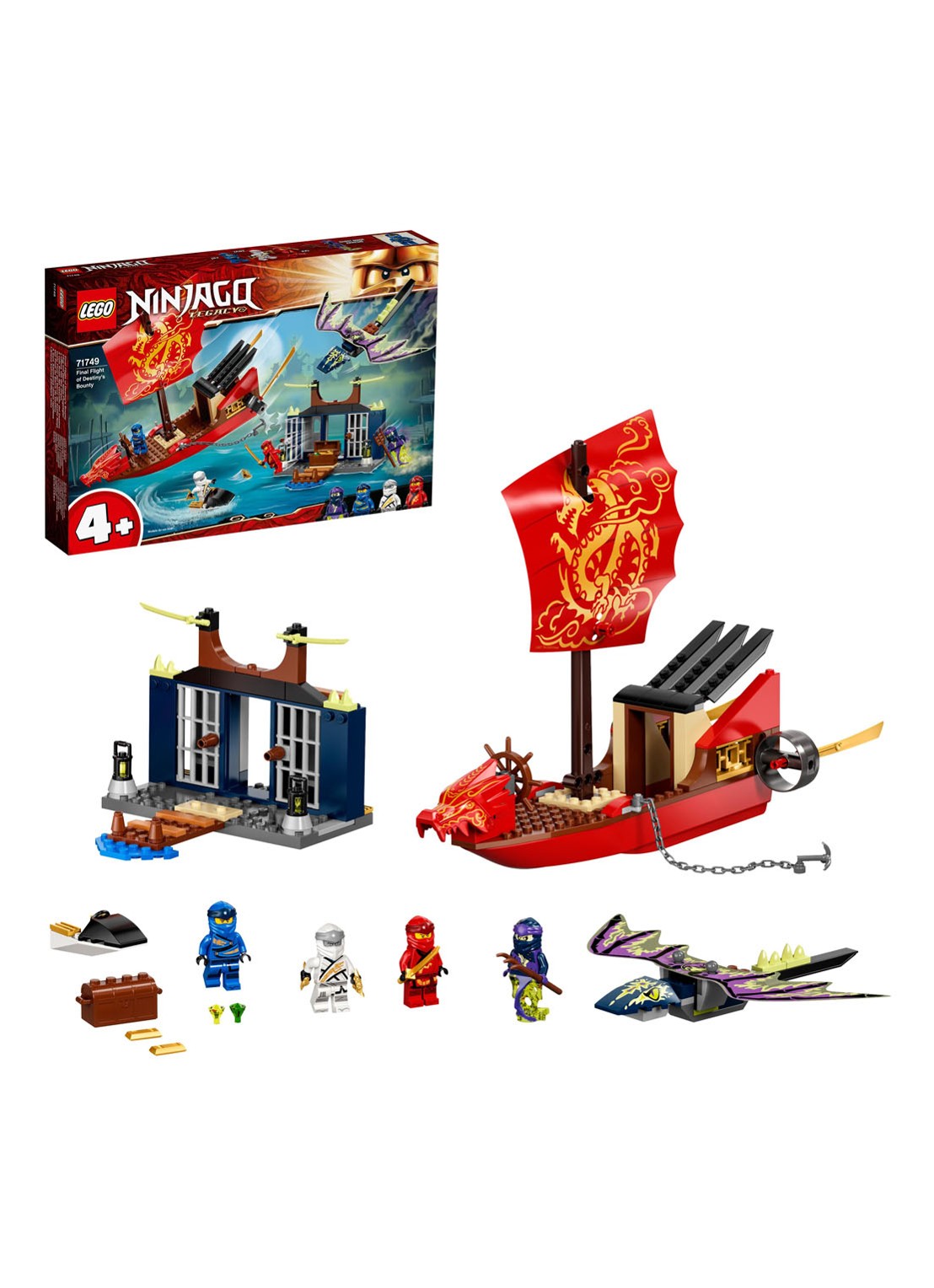 LEGO Legacy Destiny's Bounty Set - 71749 - detail 3 rood
