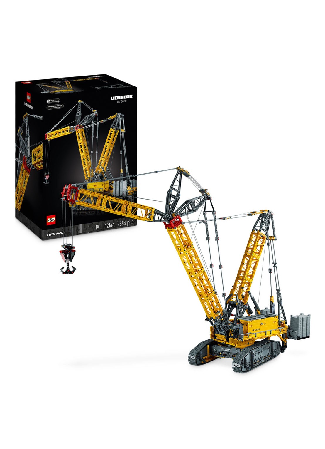 LEGO Liebherr hijskraan LR13000 bouwset -  42146 - voorkant 7 undefined