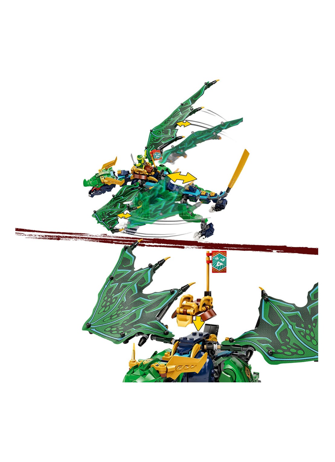 LEGO Lloyd's Legendarische Draak bouwspeelgoed - 71766 - detail 5 multicolor