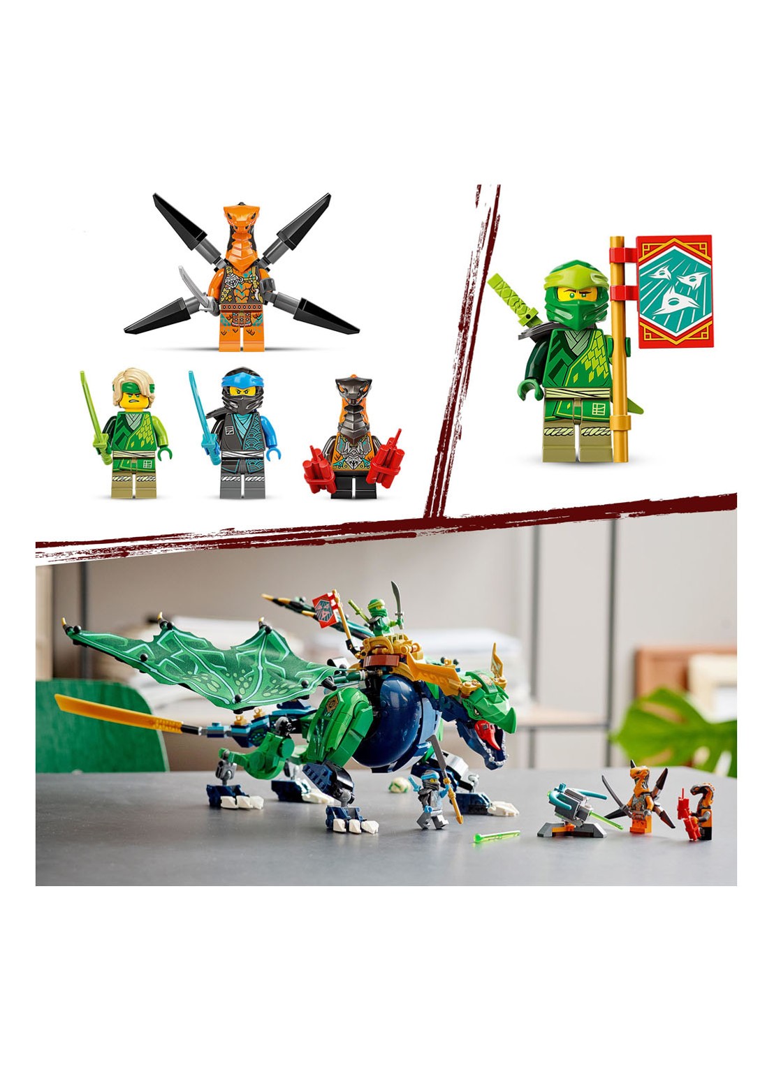 LEGO Lloyd's Legendarische Draak bouwspeelgoed - 71766 - detail 7 multicolor