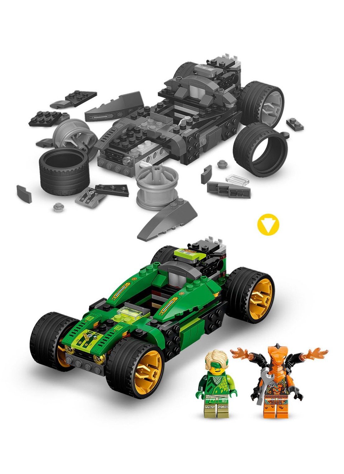 LEGO Lloyd's Racewagen EVO bouwspeelgoed - 71763 - detail 4 multicolor