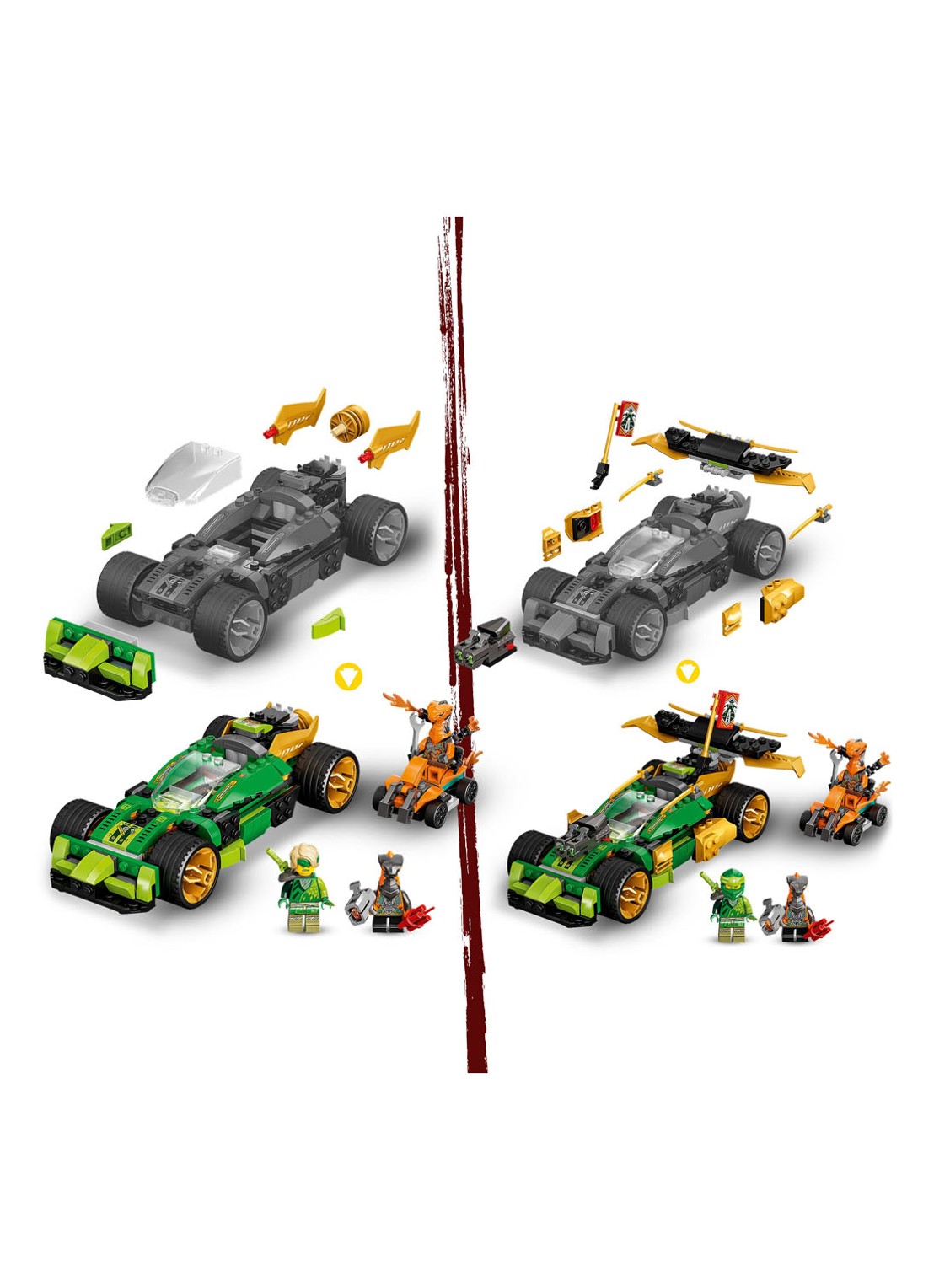 LEGO Lloyd's Racewagen EVO bouwspeelgoed - 71763 - detail 5 multicolor