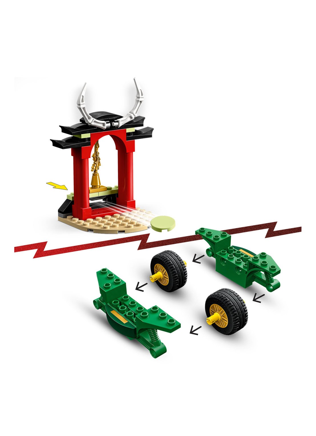 LEGO Lloyds Ninja motor - 71788 - detail multicolor