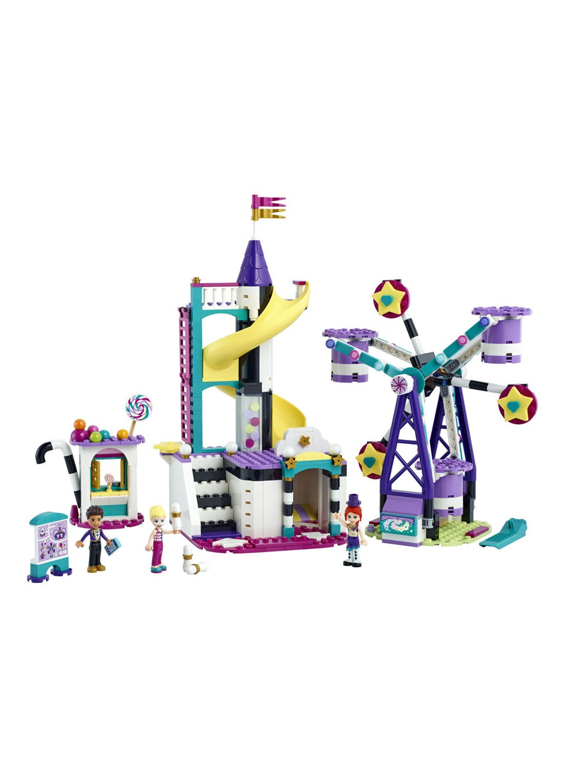 LEGO Magisch reuzenrad en glijbaan - 41689 - voorkant 7 paars