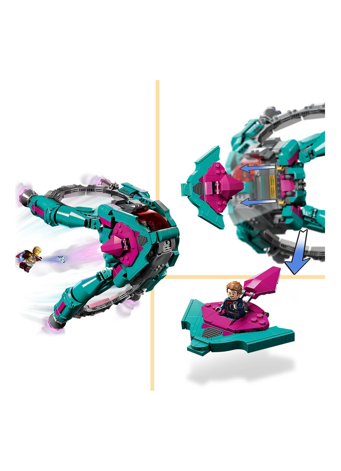LEGO Marvel Guardians of the Galaxy schip - 76255 - detail 2 multicolor