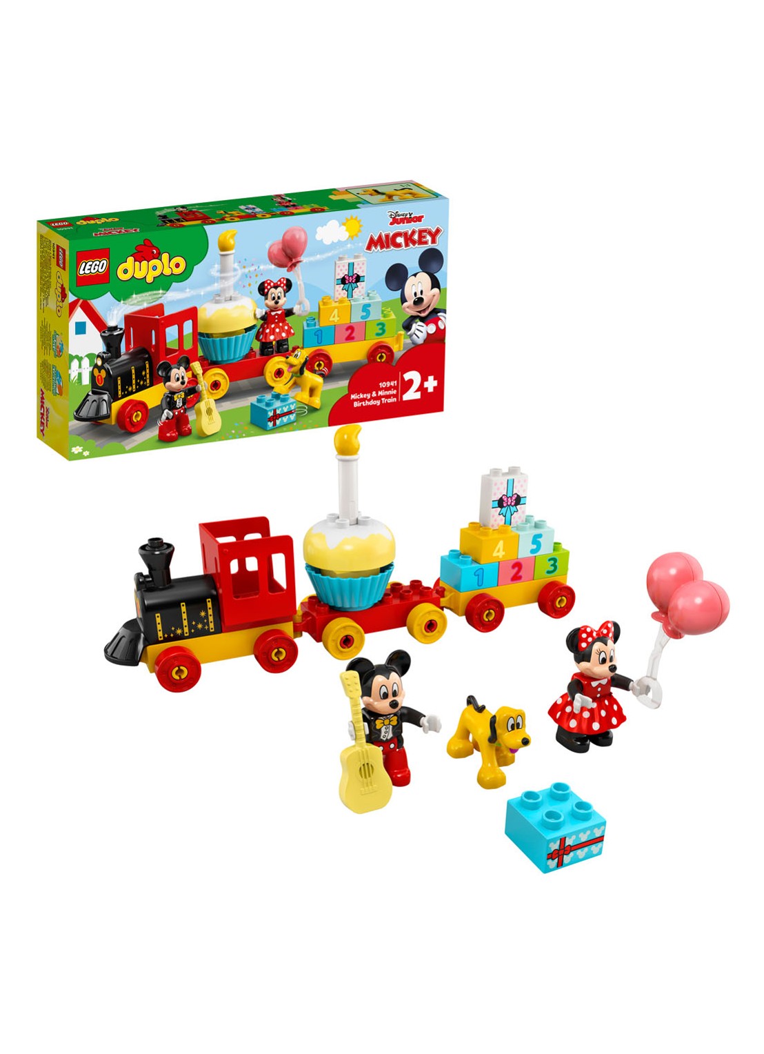 LEGO Mickey & Minnie Verjaardagstrein - bouwset 10941 - detail steenrood