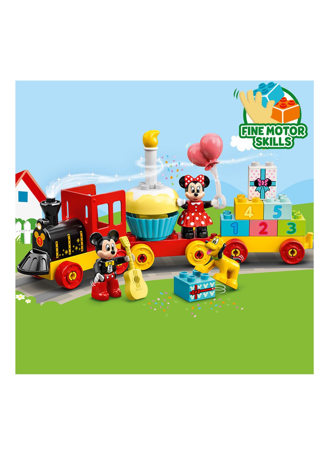 LEGO Mickey & Minnie Verjaardagstrein - bouwset 10941 - detail 3 steenrood