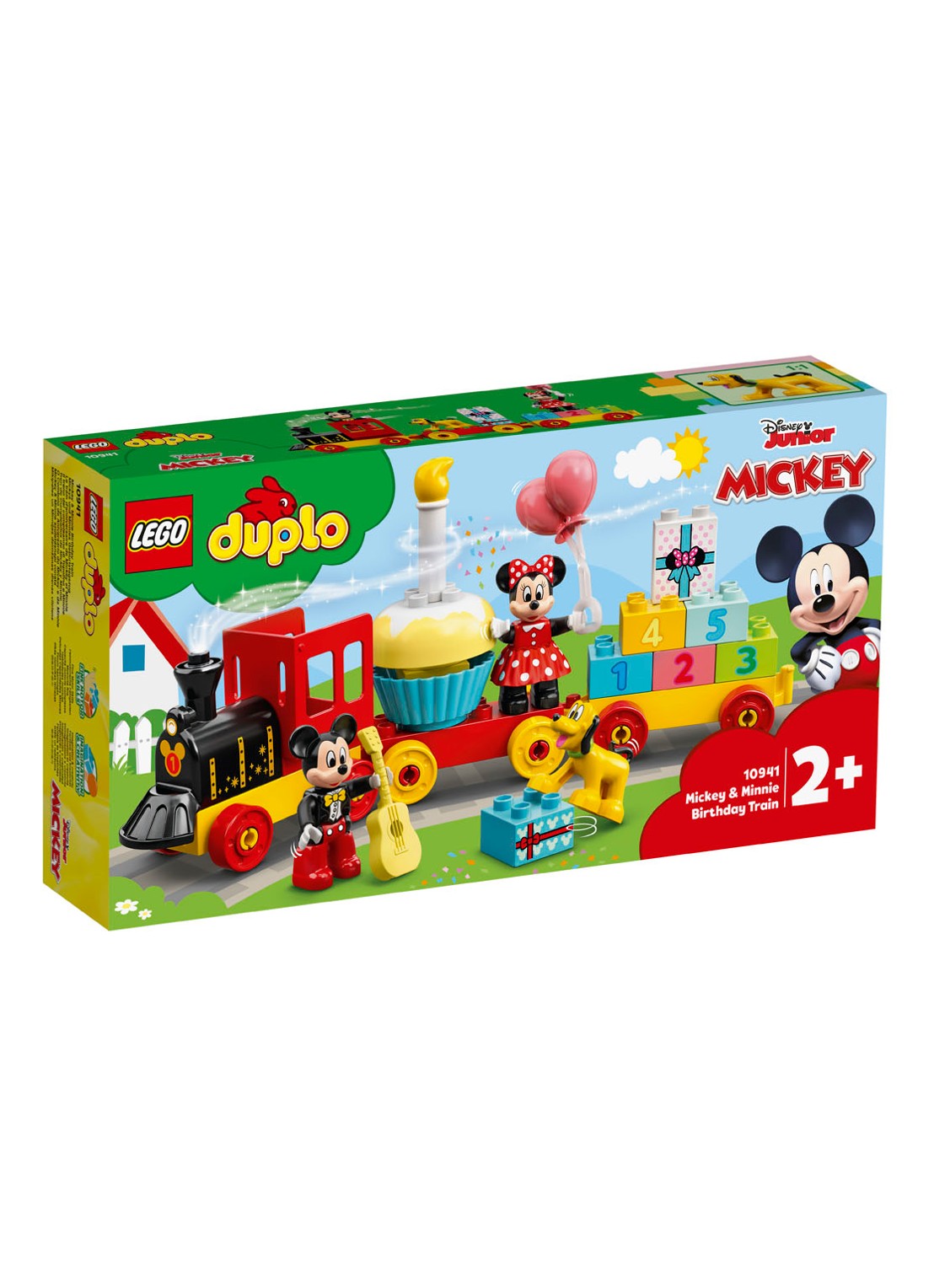 LEGO Mickey & Minnie Verjaardagstrein - bouwset 10941 - voorkant 6 steenrood
