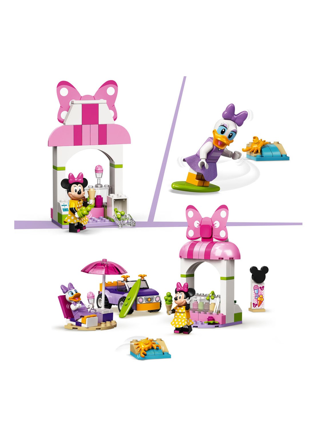 LEGO Mickey Mouse Minnie Mouse ijssalon - 10773 - detail 4 roze