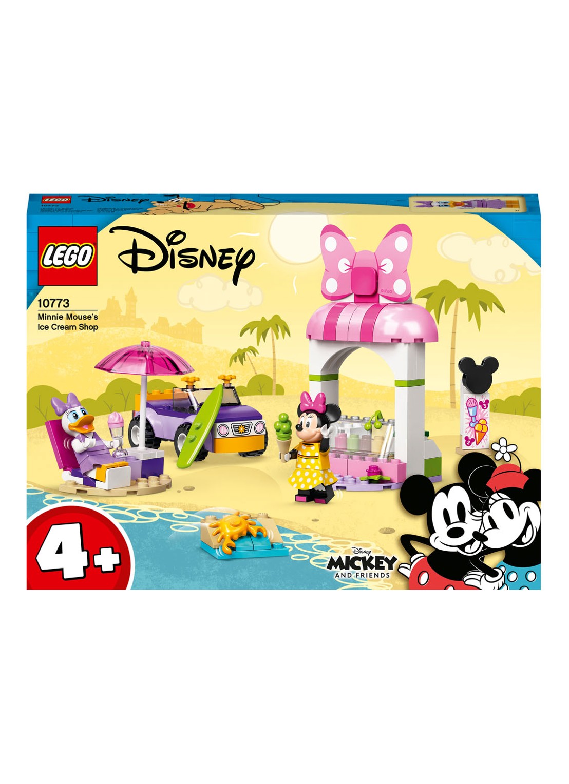 LEGO Mickey Mouse Minnie Mouse ijssalon - 10773 - voorkant roze