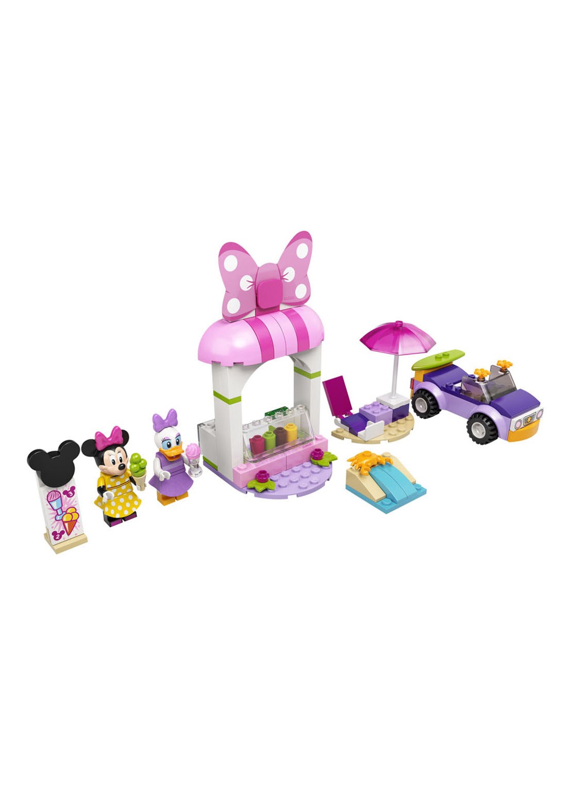 LEGO Mickey Mouse Minnie Mouse ijssalon - 10773 - voorkant 2 roze