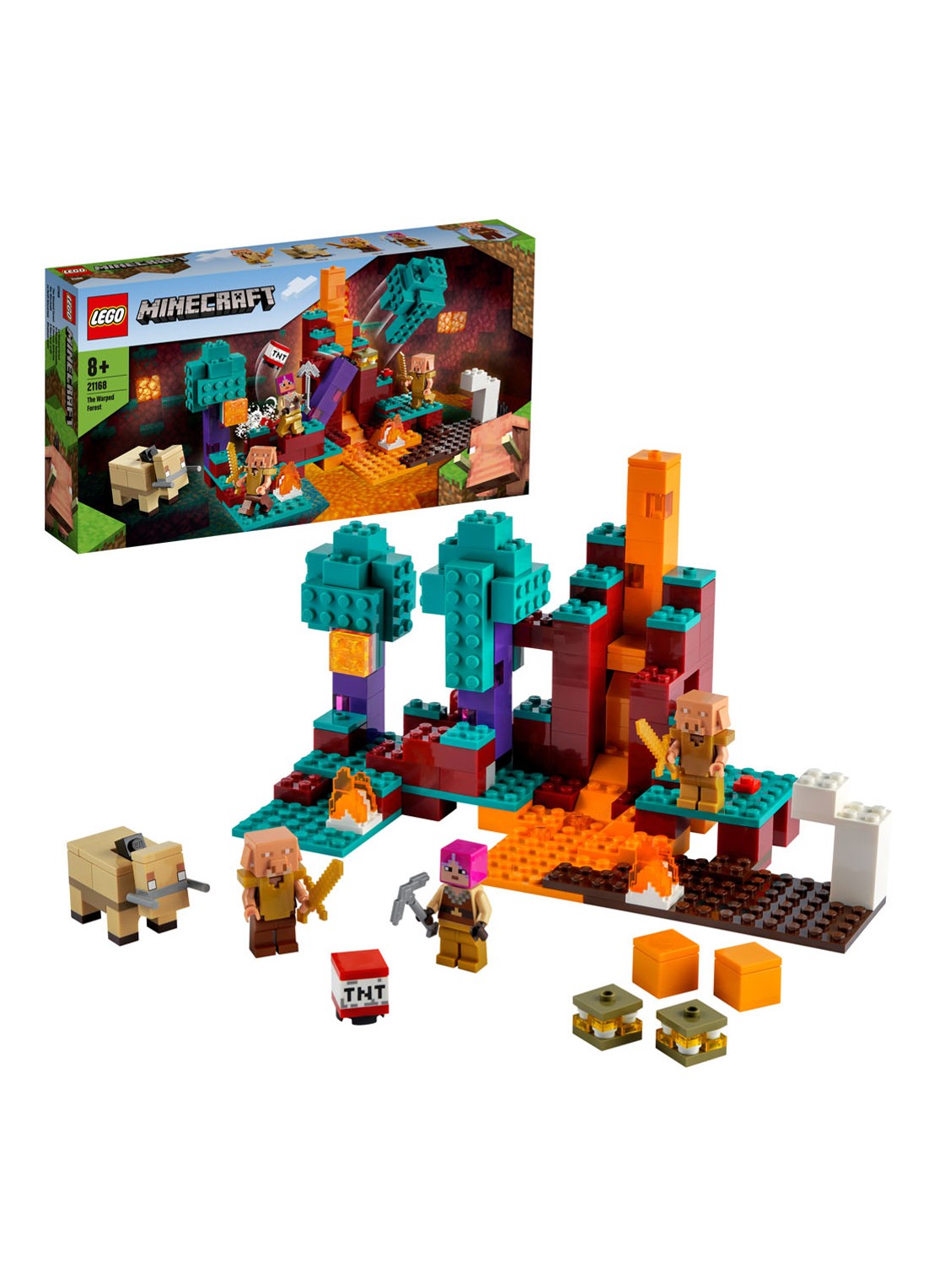 LEGO Minecraft Het verwrongen bos - 21168 - detail 3 turquoise