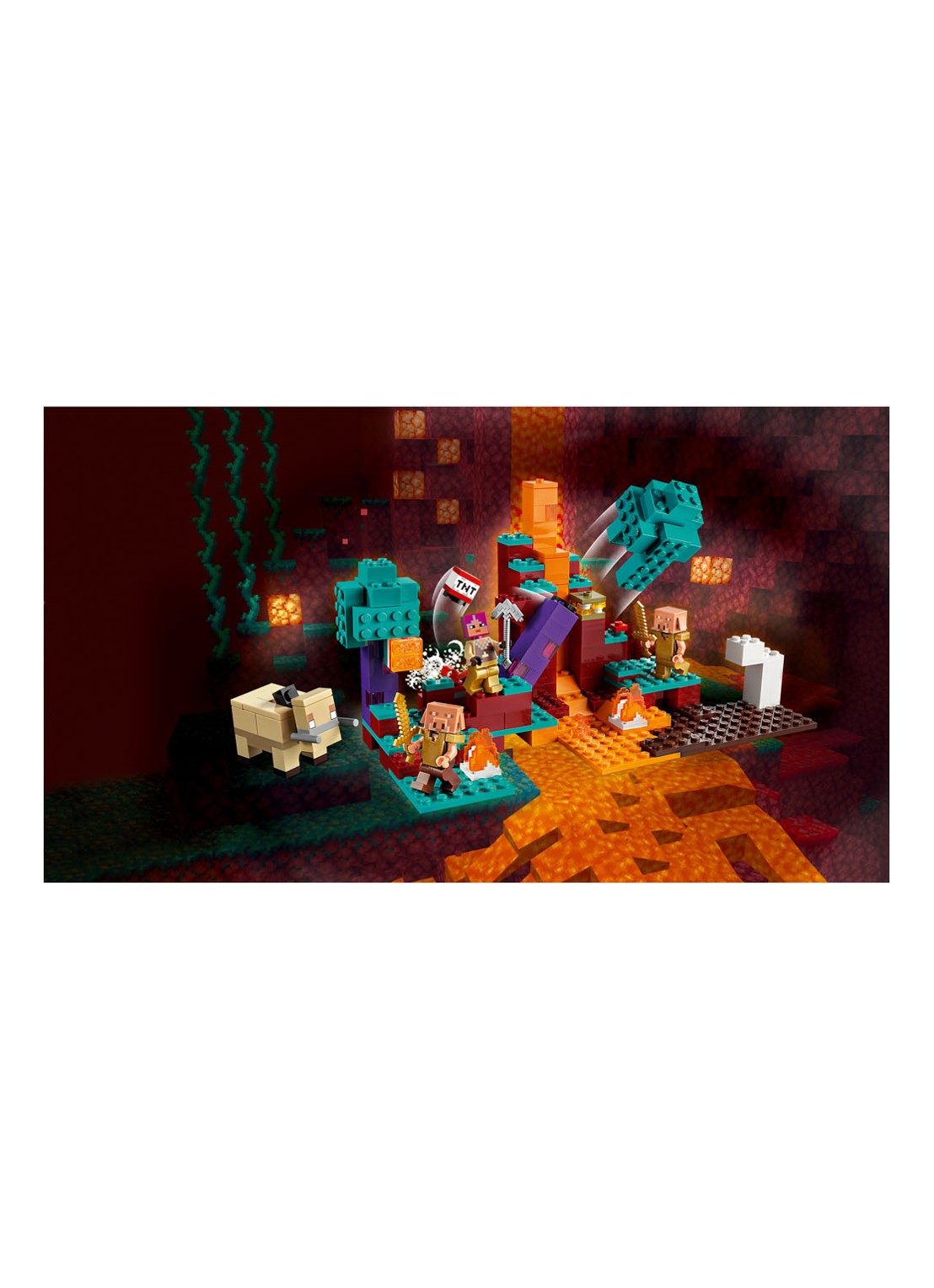 LEGO Minecraft Het verwrongen bos - 21168 - detail 7 turquoise