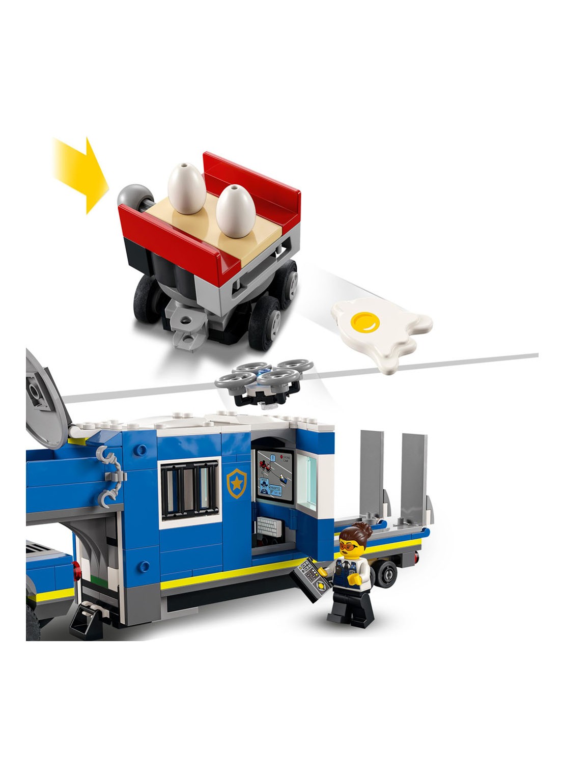 LEGO Mobiele Commandowagen Politie bouwspeelgoed - 60315 - detail 4 multicolor