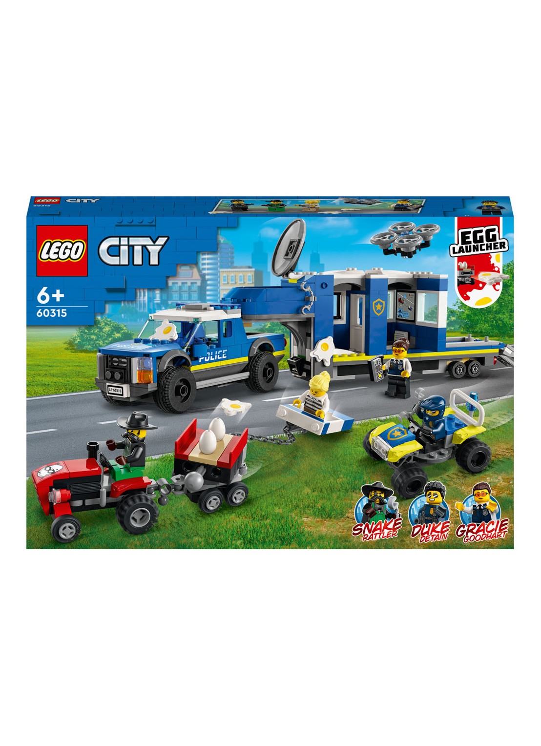 LEGO Mobiele Commandowagen Politie bouwspeelgoed - 60315 - voorkant multicolor