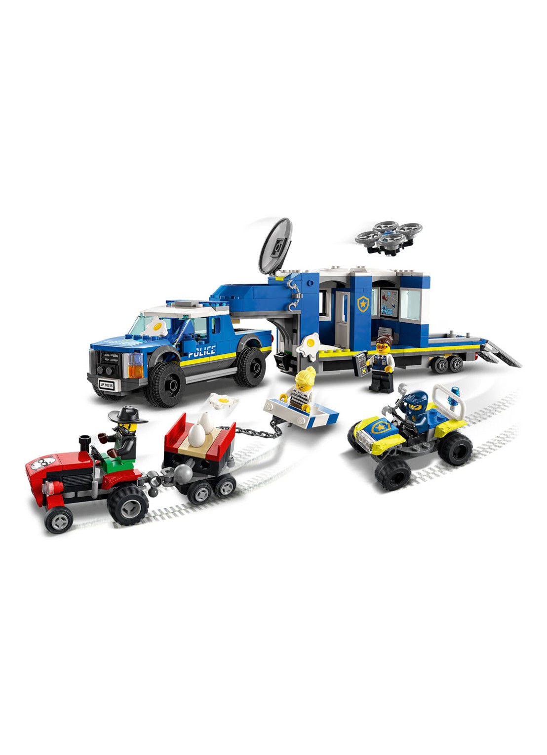 LEGO Mobiele Commandowagen Politie bouwspeelgoed - 60315 - voorkant 2 multicolor