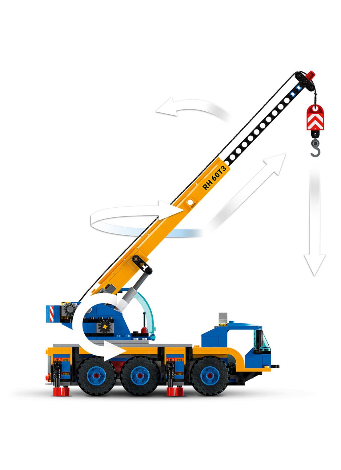 LEGO Mobiele Kraan bouwspeelgoed - 60324 - detail 3 multicolor