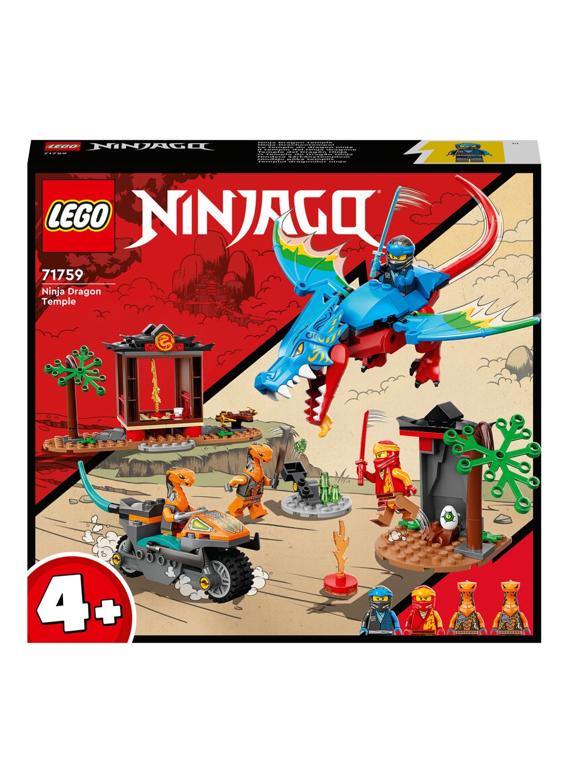LEGO Ninja Dragon Temple - 71759 - voorkant multicolor