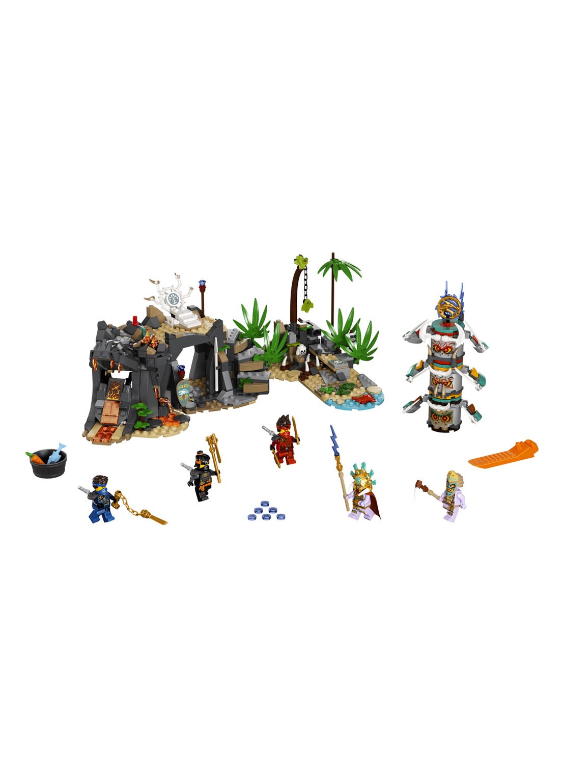 LEGO NINJAGO Het dorp van de Beschermers - 71747 - voorkant 2 donkergrijs