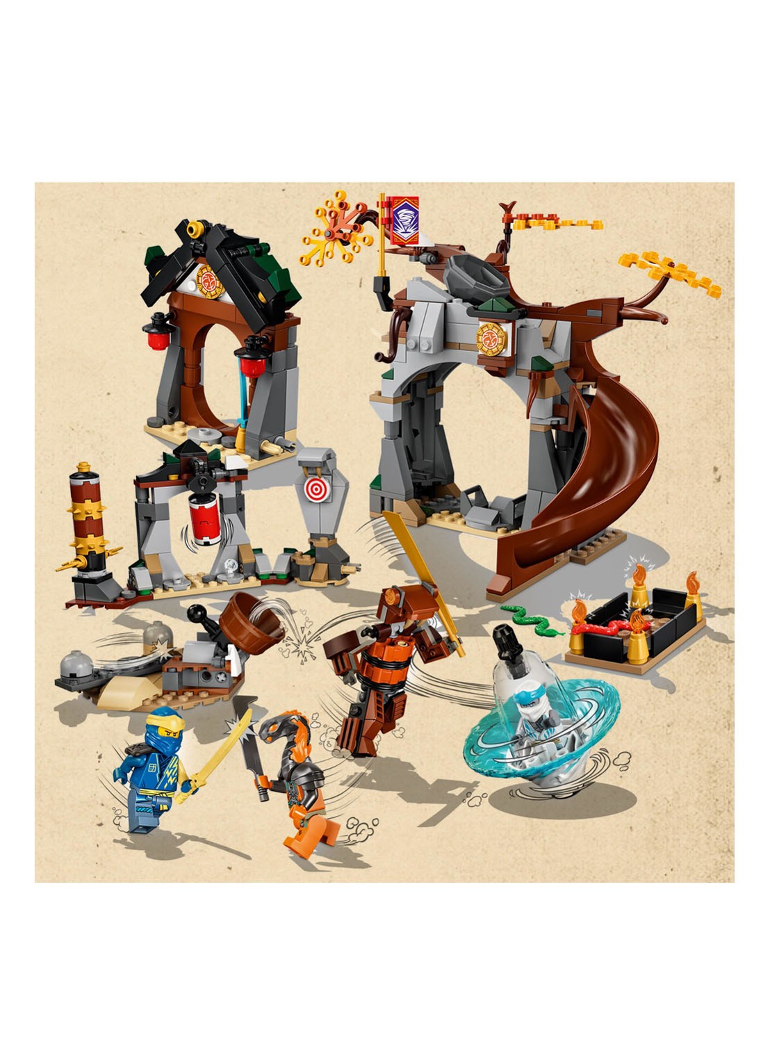 LEGO NINJAGO Ninja Trainingcentrum Spin Speelset- 71764 - detail 5 multicolor