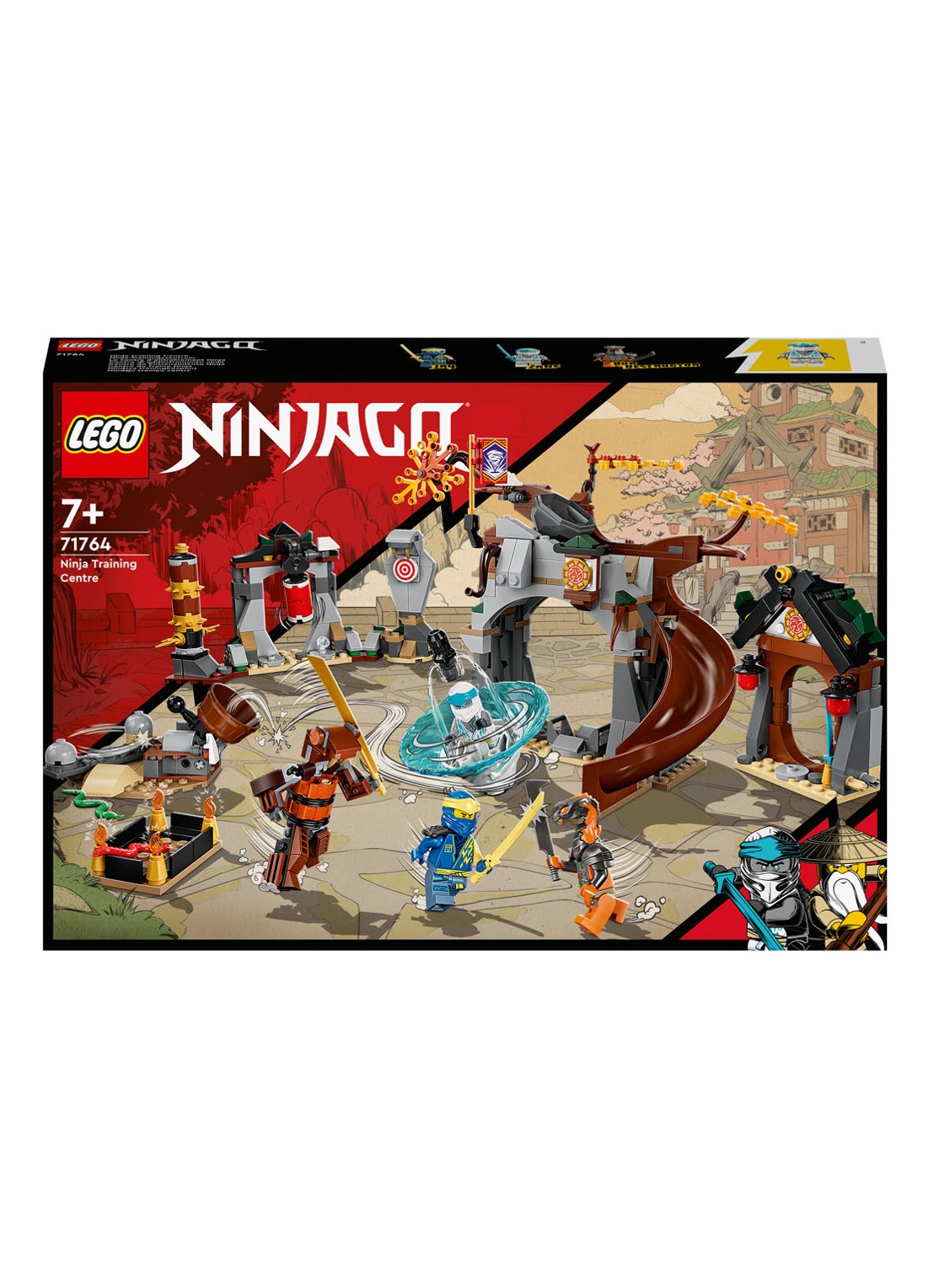 LEGO NINJAGO Ninja Trainingcentrum Spin Speelset- 71764 - voorkant multicolor