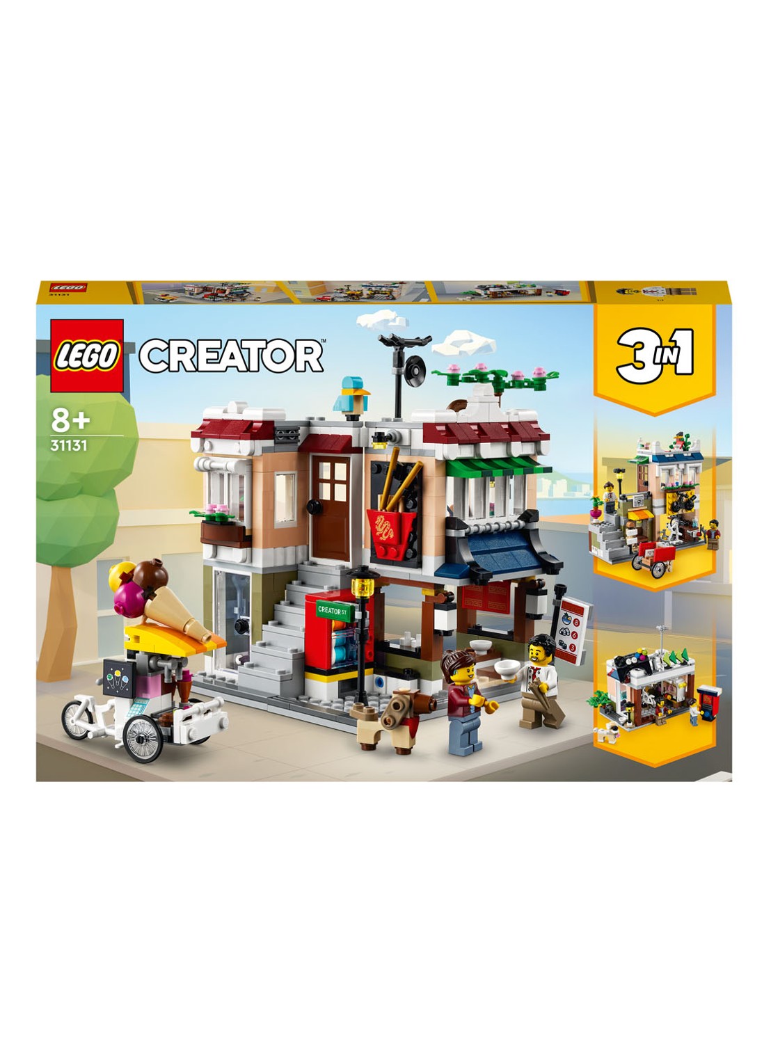 LEGO Noedelwinkel in de stad - 31131 - voorkant multicolor