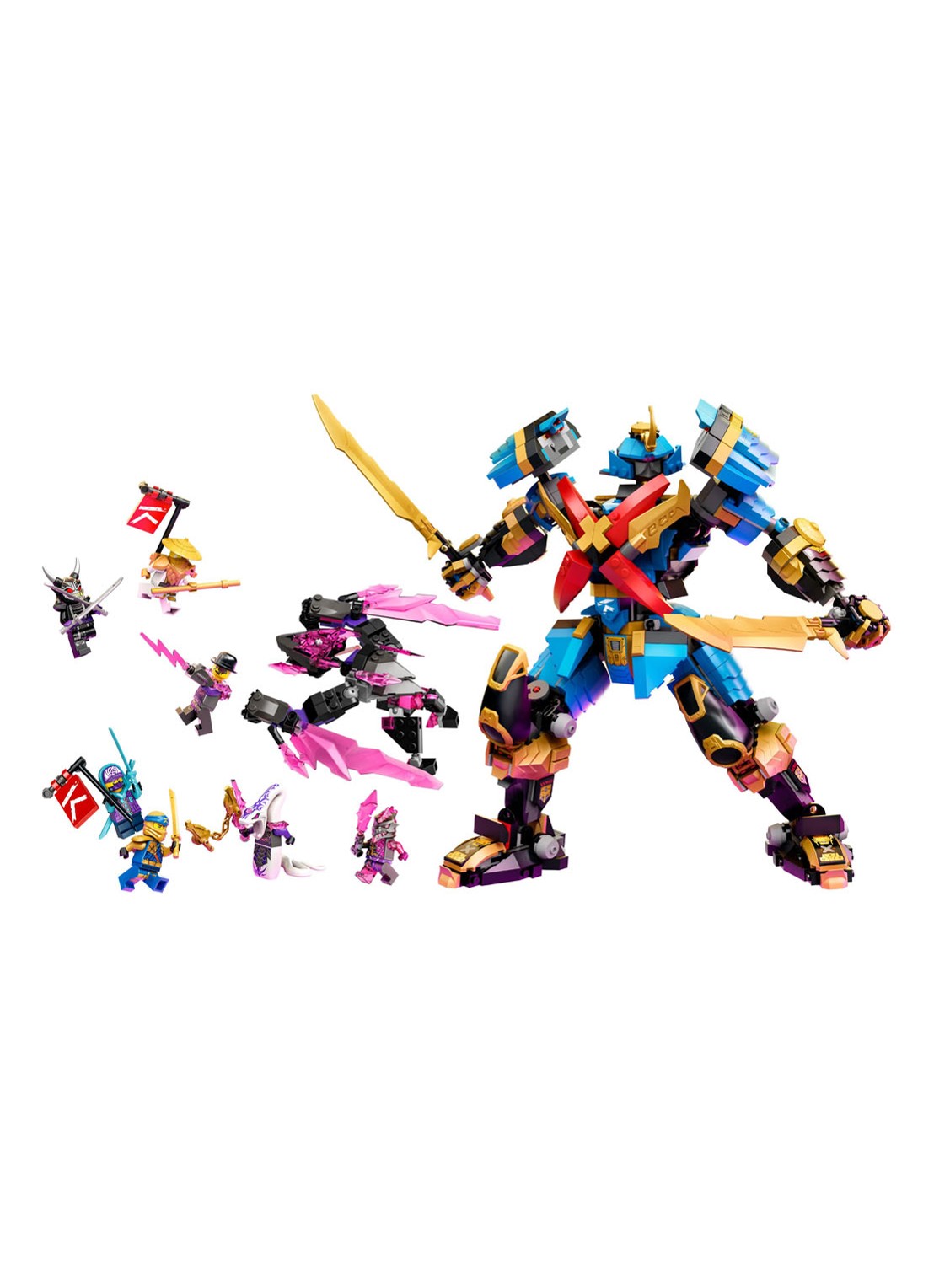 LEGO Nya's Samoerai X MECH - 71775 - voorkant 2 multicolor