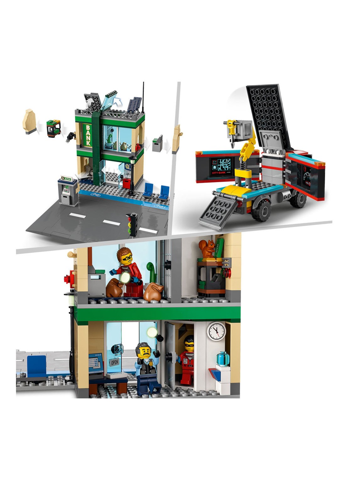 LEGO Politieachtervolging Bij de Bank bouwspeelgoed - 60317 - detail 4 multicolor